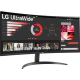 LG 34WR50QC-B 34" Moniteur UltraWide incurvé  Noir, 2x HDMI, 1x DisplayPort