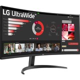 LG 34WR50QC-B 34" Moniteur UltraWide incurvé  Noir, 2x HDMI, 1x DisplayPort