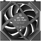 Lian Li UNI FAN TL LCD FLEX ventilateurs de boîtier RGB  Noir, 3 pièces, 124 x 120 x 28 mm, PWM