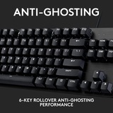 Logitech G413 TKL SE clavier gaming mécanique Noir, Layout US-International (QWERTY), GL Tactile, 80% (TKL), LED blanches