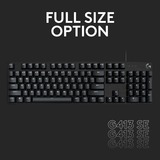 Logitech G413 TKL SE clavier gaming mécanique Noir, Layout US-International (QWERTY), GL Tactile, 80% (TKL), LED blanches