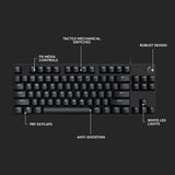 Logitech clavier gaming Noir, GL Tactile