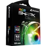 Sharkoon SHARK Disc RGB ventilateur de boîtier Transparent, 120 x 120 x 25 mm