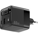 Sitecom 65W GaN Power Delivery chargeur mural avec câble rétractable Noir