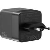 Sitecom 65W GaN Power Delivery chargeur mural avec câble rétractable Noir