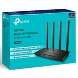 TP-Link Archer C6 V4.0, Routeur Noir, Wi-Fi 5 (802.11ac), Bi-bande (2,4 GHz / 5 GHz), Ethernet/LAN, Blanc, Routeur