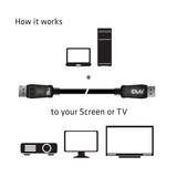 Club 3D DisplayPort 1.4 - DisplayPort 1.4 mâle-mâle, Câble Noir, 2 mètres