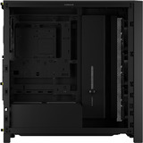 Corsair FRAME 4000D WOOD RS boîtier midi tower Noir/bois | 2x USB-A | 1x USB-C | RGB | Verre Trempé