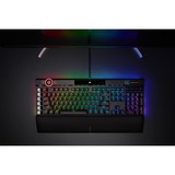 Corsair K100 RGB Optical-Mechanical , clavier gaming Noir, Layout États-Unis, Corsair OPX, Layout US, Corsair OPX, LED RGB