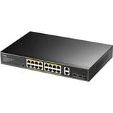 Cudy GS1018PS2, Switch Noir, 16x PoE+, 2x Uplink GbE, 2x Uplink SFP