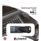 Kingston DataTraveler Exodia Onyx 64 Go, Clé USB Noir/Noir, DTXON/64GB, USB-A 3.2 Gen 1