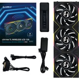 Lian Li UNI FAN TL120 LCD Wireless Triple Pack, Ventilateur de boîtier Noir, 4 broches PWM + 1x 9 broches USB, contrôleur inclus