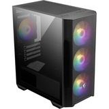 MSI MAG FORGE M100R boîtier midi tower Noir | 3x USB-A | Window