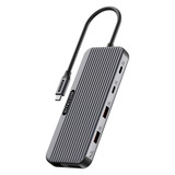 Sitecom Adaptateur multiport USB-C Power Delivery 8 en 1 Pro 1x HDMI 1x DP, Station d'accueil Noir