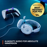 SteelSeries Arctis Nova 1P casque gaming over-ear Blanc, PC, PlayStation 4, PlayStation 5, Xbox, Nintendo Switch