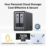 Ugreen NASync DXP2800 Gris, 2,5GbE, HDMI, USB-C