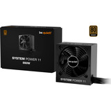 be quiet! System Power 11 alimentation 550 watt Noir, 1x 12VHPWR, 2x PCIe, 550 W, 200 - 240 V, 50 Hz, 4 A, 120 W, 550 W
