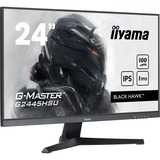 iiyama G-Master Black Hawk G2445HSU-B2 23.8" Moniteur gaming  Noir, 100 Hz, HDMI, DisplayPort, USB, Audio