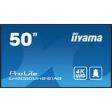 iiyama ProLite LH5060UHS-B1AG, Affichage public Noir, HDMI, LAN, WiFi, USB, Audio, Android