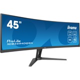 iiyama ProLite XCB4594DQSN-B1 44.5" Moniteur UltraWide incurvé  Noir, 165Hz, HDMI, DisplayPort, USB-C, RJ45 (LAN), Audio, AMD Free-Sync