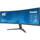 iiyama ProLite XCB4594DQSN-B1 44.5" Moniteur UltraWide incurvé  Noir, 165Hz, HDMI, DisplayPort, USB-C, RJ45 (LAN), Audio, AMD Free-Sync