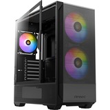 Antec NX416L  boîtier midi tower Noir | 1x USB-A | 1x USB-C | Window