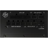 MSI MPG A1000G PCIE5 alimentation modulaire 1000 watt Noir, 1x 12V-2x6, 6x PCIe, 1000 W, 100 - 240 V, 50 - 60 Hz, Actif, 120 W, 1000 W