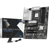 MSI PRO Z890-S WIFI6E carte mère socket 1851 Noir/Argent, RAID, 2.5Gb-LAN, Wi-Fi 6E, BT 5.4, Sound, ATX