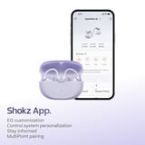 Shokz OpenDots Air casque technologie conduction osseuse Noir, Bluetooth® 6.1