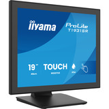iiyama ProLite T1931SR-B2S 19" Moniteur tactile Noir, 1x DisplayPort, 1x HDMI, VGA, HDMI, DisplayPort, Audio, Touchscreen