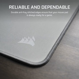 Corsair MM Anti-fray Cloth Large, Tapis de souris gaming Gris, Format L, 450 x 400 mm, tissu
