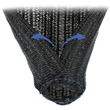 DeLOCK Gaine tressée, autofermante, Gaine de câble Noir, 10 m x 16 mm