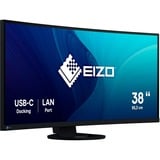 EIZO EV3895-BK 37.5" Moniteur incurvé  Noir, 2x HDMI, DisplayPort, 4x USB-A 3.2 (5 Gbit/s), USB-C, RJ-45