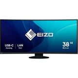 EIZO EV3895-BK 37.5" Moniteur incurvé  Noir, 2x HDMI, DisplayPort, 4x USB-A 3.2 (5 Gbit/s), USB-C, RJ-45