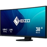 EIZO EV3895-BK 37.5" Moniteur incurvé  Noir, 2x HDMI, DisplayPort, 4x USB-A 3.2 (5 Gbit/s), USB-C, RJ-45