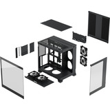 Fractal Design Pop 2 Vision RGB boîtier midi tower Noir | 1x USB-A | 1x USB-C | RGB | Verre Trempé