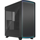 Fractal Design Summit Ambience Blackout TG Light Tint boîtier midi tower Noir/bois | 2x USB-A | 1x USB-C | RGB | Window