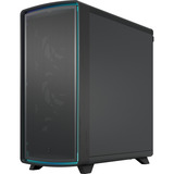 Fractal Design Summit Ambience Blackout TG Light Tint boîtier midi tower Noir/bois | 2x USB-A | 1x USB-C | RGB | Window