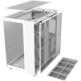 NZXT H9 Flow boîtier midi tower Blanc | 2x USB-A | 1x USB-C | Verre Trempé