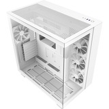 NZXT H9 Flow boîtier midi tower Blanc | 2x USB-A | 1x USB-C | Verre Trempé