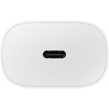 Samsung 25W Fast Charger, Chargeur Blanc, sans câble, Bulk, En vrac
