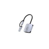 Sitecom Lecteur de cartes USB-C et USB-A Gris