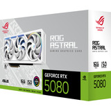 ASUS GeForce RTX 5080 ROG ASTRAL GAMING WHITE Edition, Carte graphique Blanc, DLSS 4, 3x DisplayPort, 1x HDMI 2.1
