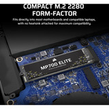Corsair MP700 ELITE 1 To SSD Noir, PCIe 5.0 x4 NVMe, M.2 2280, 3D TLC NAND