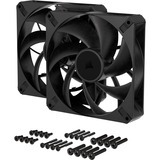 Corsair RS140 MAX Thick ventilateurs de boîtier Noir, 2 pièces, 140 x 140 x 30 mm, PWM