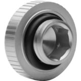 EKWB EK Quantum Torque Plug Satin Ti, Vis Argent