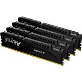 Kingston FURY 128 Go DDR5-5200 (4x 32 Go) Quad-Kit, Mémoire vive Noir, KF552C40BBK4-128, Beast, XMP