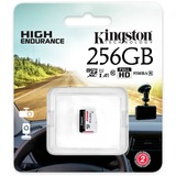Kingston High Endurance 256 Go microSDXC, Carte mémoire Blanc/Noir, UHS-I U1, classe 10, A1