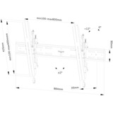 Neomounts WL35S-850BL18, Support mural TV, Montage Noir, Inclinable, 43-98", 100 kg