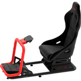 Res-Tech SIMPLY - GT Cockpit, Simulateur de course Noir/Rouge, Châssis acier tubulaire